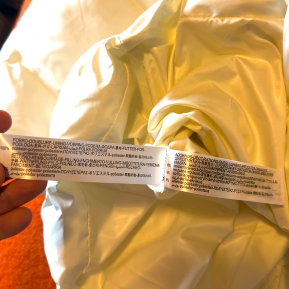 ZARA ecru removable hood water and wind protection puffer winter coat NWT - Picture 14 of 16